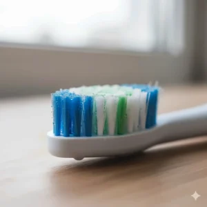 Close-up illustration of high-quality soft bristles on a budget-friendly replacement brush head.