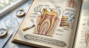 Alt text for image 3: A side-by-side comparison of professional boutique whitening trays and over-the-counter teeth whitening kits available in the UK.