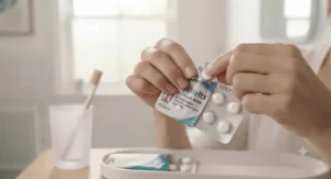 Pack of sugar-free xylitol chewing gum used to naturally stimulate saliva flow for Sjögren's relief.