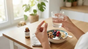 Infographic style layout featured in a calcium supplements review focusing on best absorbed formulations