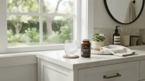 A morning routine highlighting oral probiotic strains explained for everyday wellness.